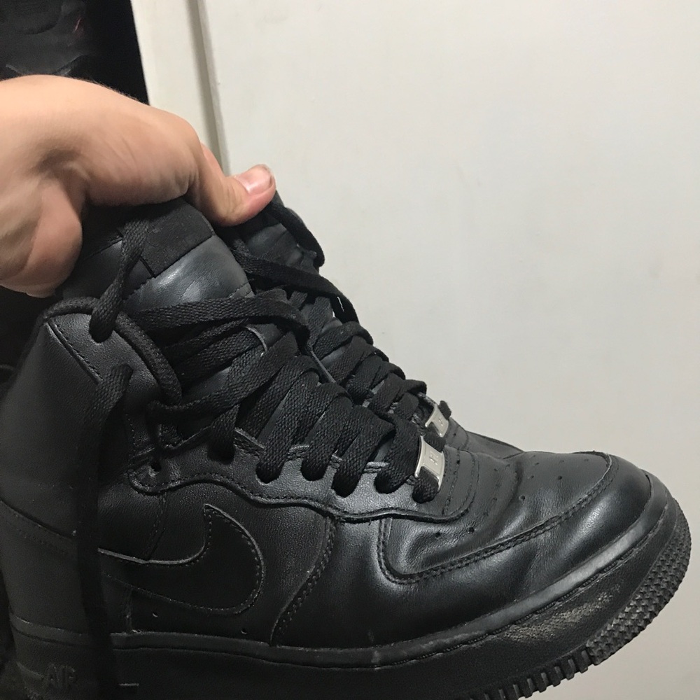 Black High-Top Sneakers